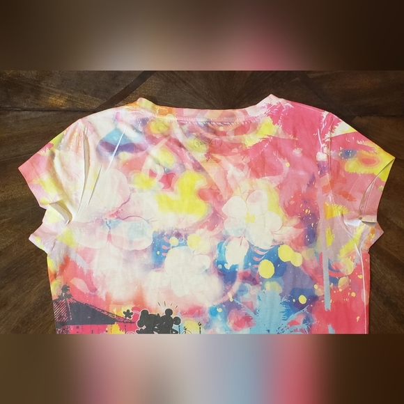 Disney Womens Size XL Mickey & Minnie Graphic T-Shirt - Multicolor - Picture 8 of 11